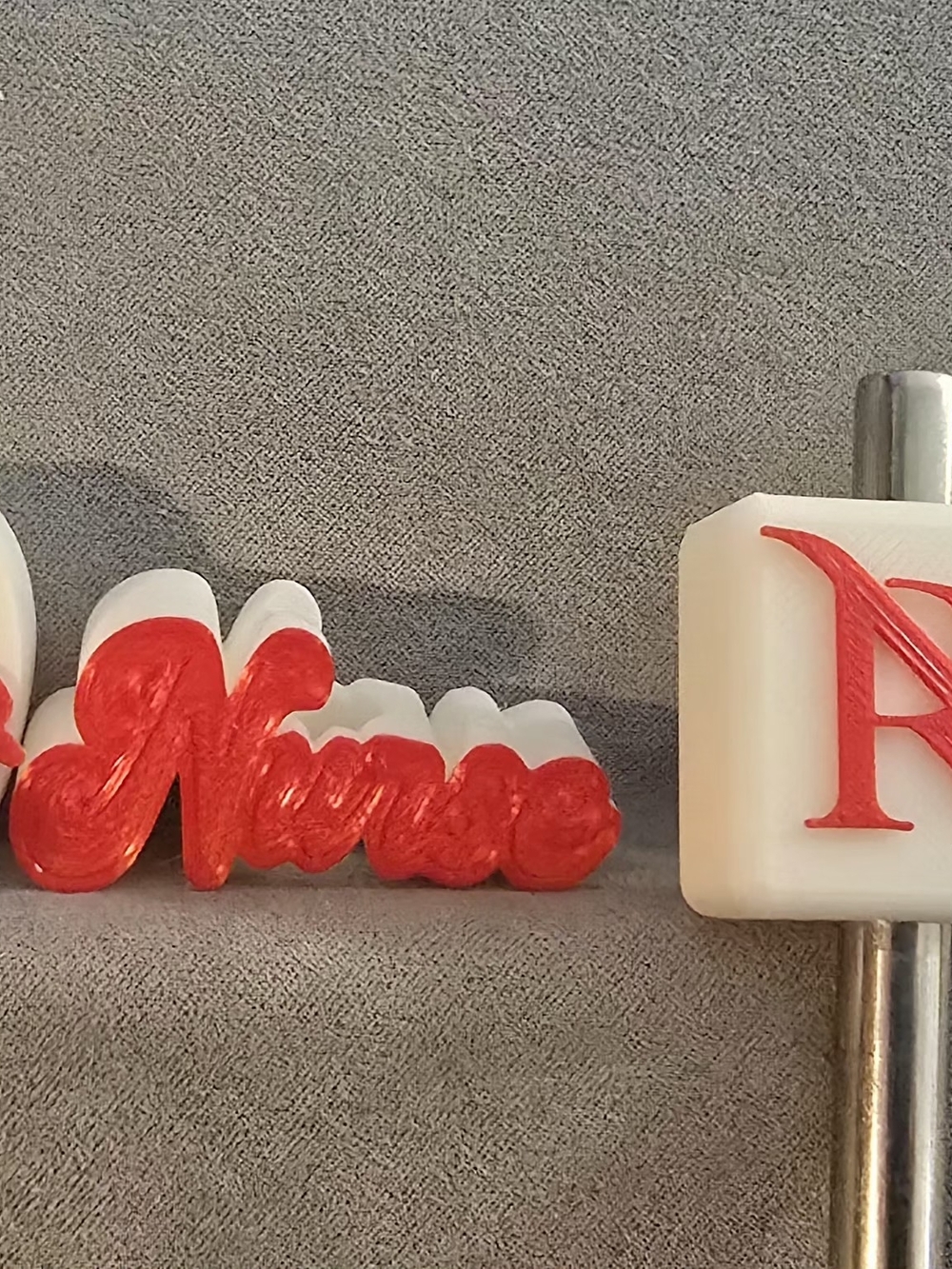 Nurse Straw Topper Set (8 Pcs) - Red & White NEW